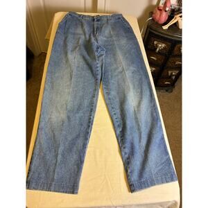 Vintage Lee Jeans USA Made 16 L Relaxed Fit Blue Denim 90s Authentic Clothing